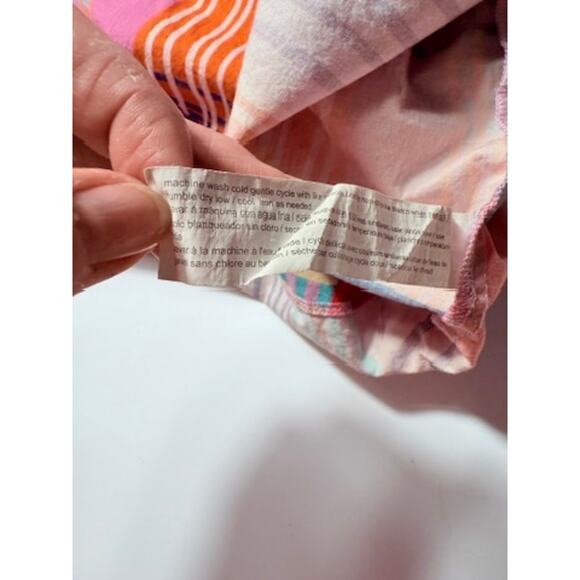 ELOQUII Colorful Cotton Sundress Size 28 – Smocked Bodice, Adjustable Straps - Picture 4 of 6